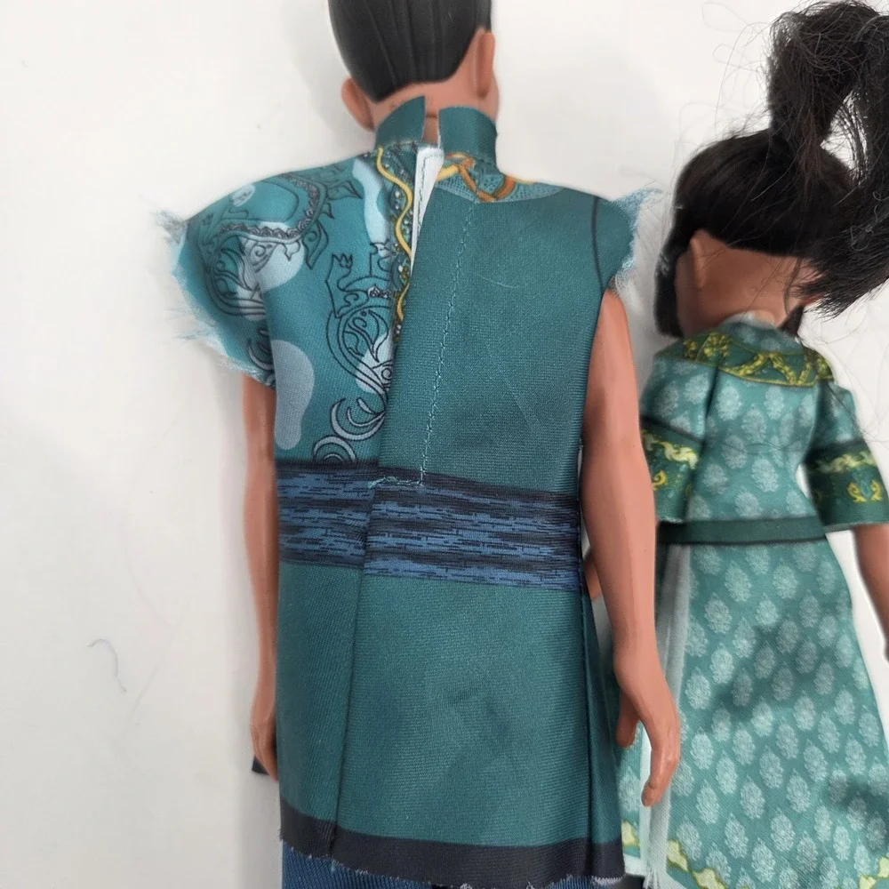 Young Raya and Chief Benja Dolls with Clothes - Disney Raya and the Last Dragon